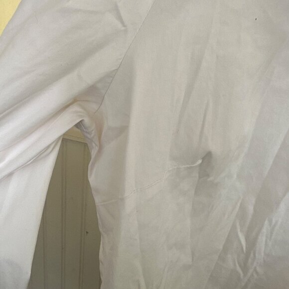 Ann Taylor White Button-Up Long Sleeve Shirt Size 14 Classic Button Up work shir - Picture 8 of 9